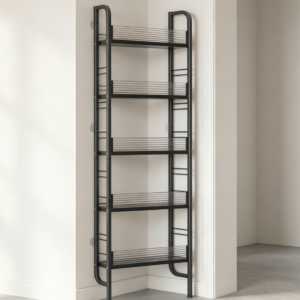 5-Tier Narrow Behind Door Storage Rack for Bathroom Kitchen