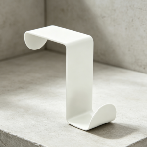 2-Pack S-Shape Stainless Steel Over Door Hooks White